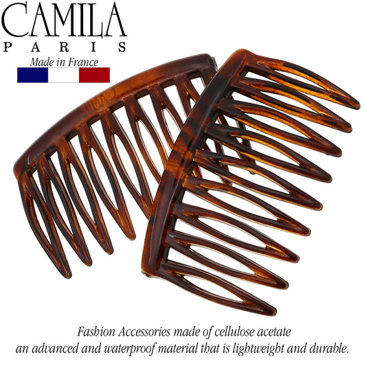 Camila Paris close-up of comb teeth highlighting smooth polished edges for gentle hold
