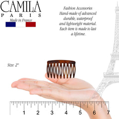 Camila Paris side profile showing curved shape that follows head for even pressure