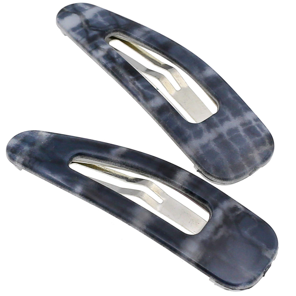Camila Paris front packaging showing two gray snap clips and refined finish