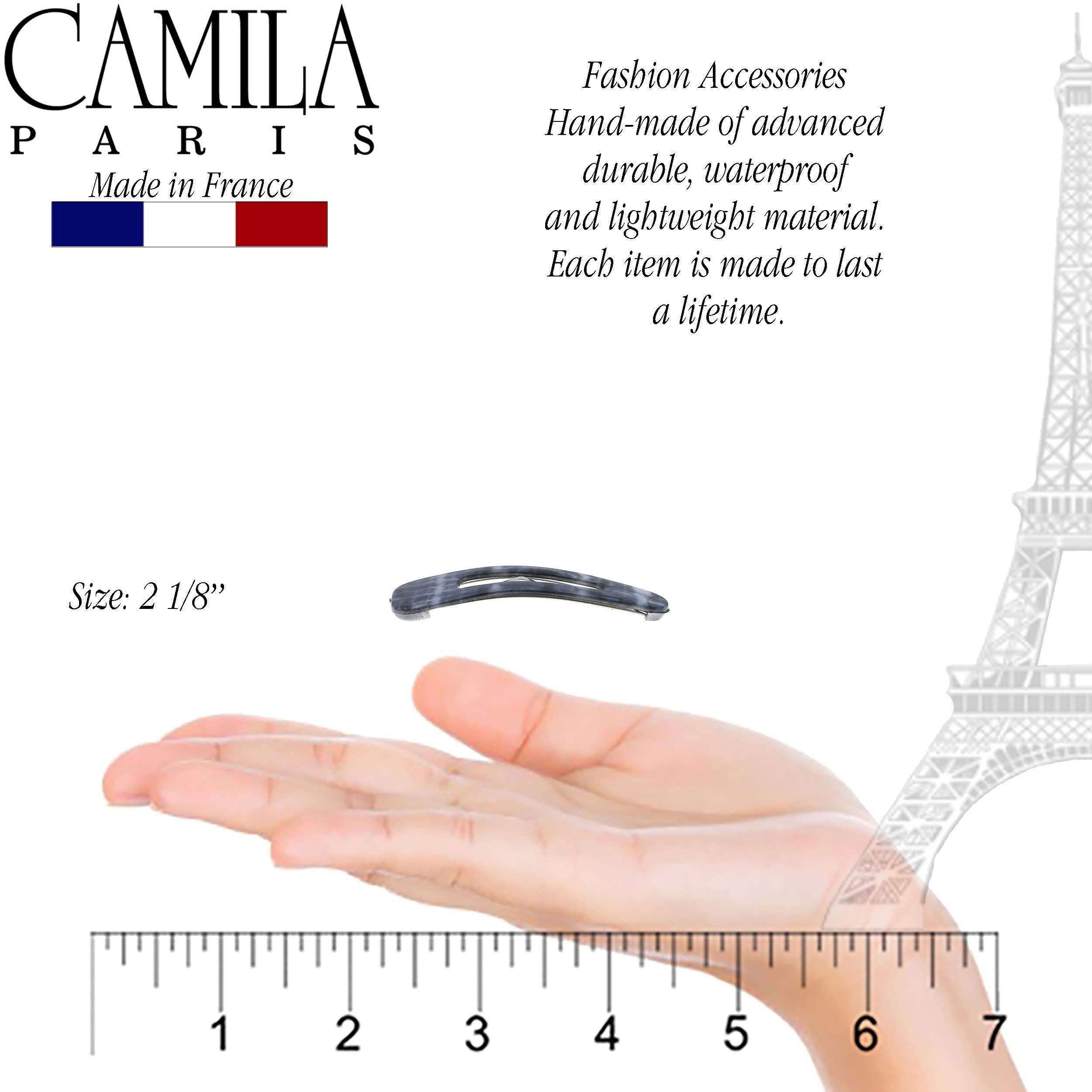 Camila Paris acetate texture detail showing polished surface and durability