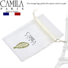 Camila Paris beside ruler showing true 3.5-inch extra-small scale