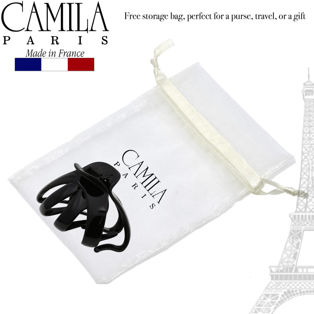 Camila Paris used in a half-up hairstyle showing quick styling and neat finish