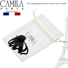 Camila Paris used in a half-up hairstyle showing quick styling and neat finish