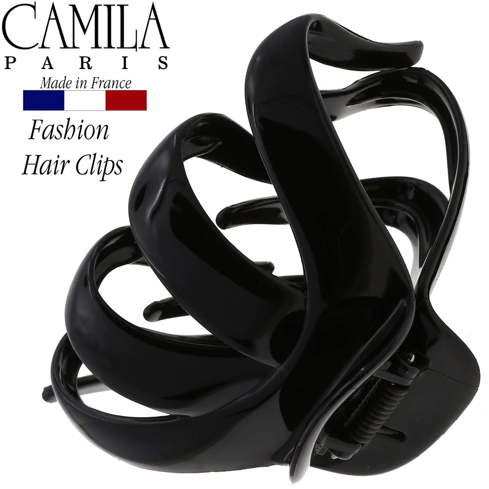 Camila Paris clip securing thick hair demonstrating firm no-slip hold during activity