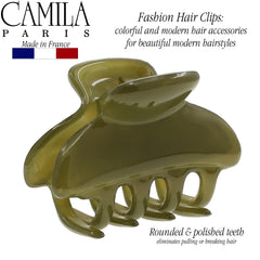 Camila Paris clip held in hand to show scale and easy, lightweight wear