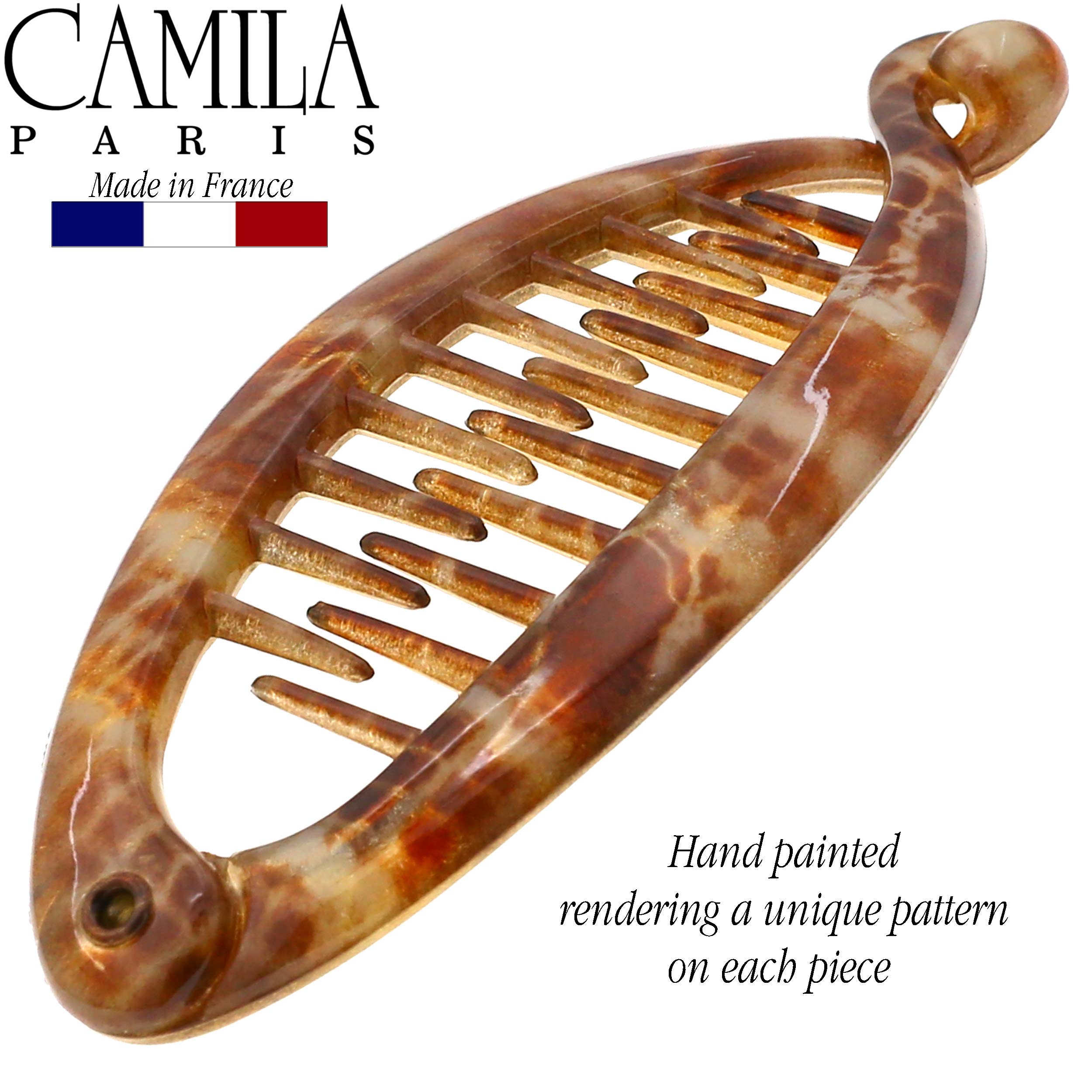 Camila Paris size comparison beside coin shows compact 3.5-inch scale