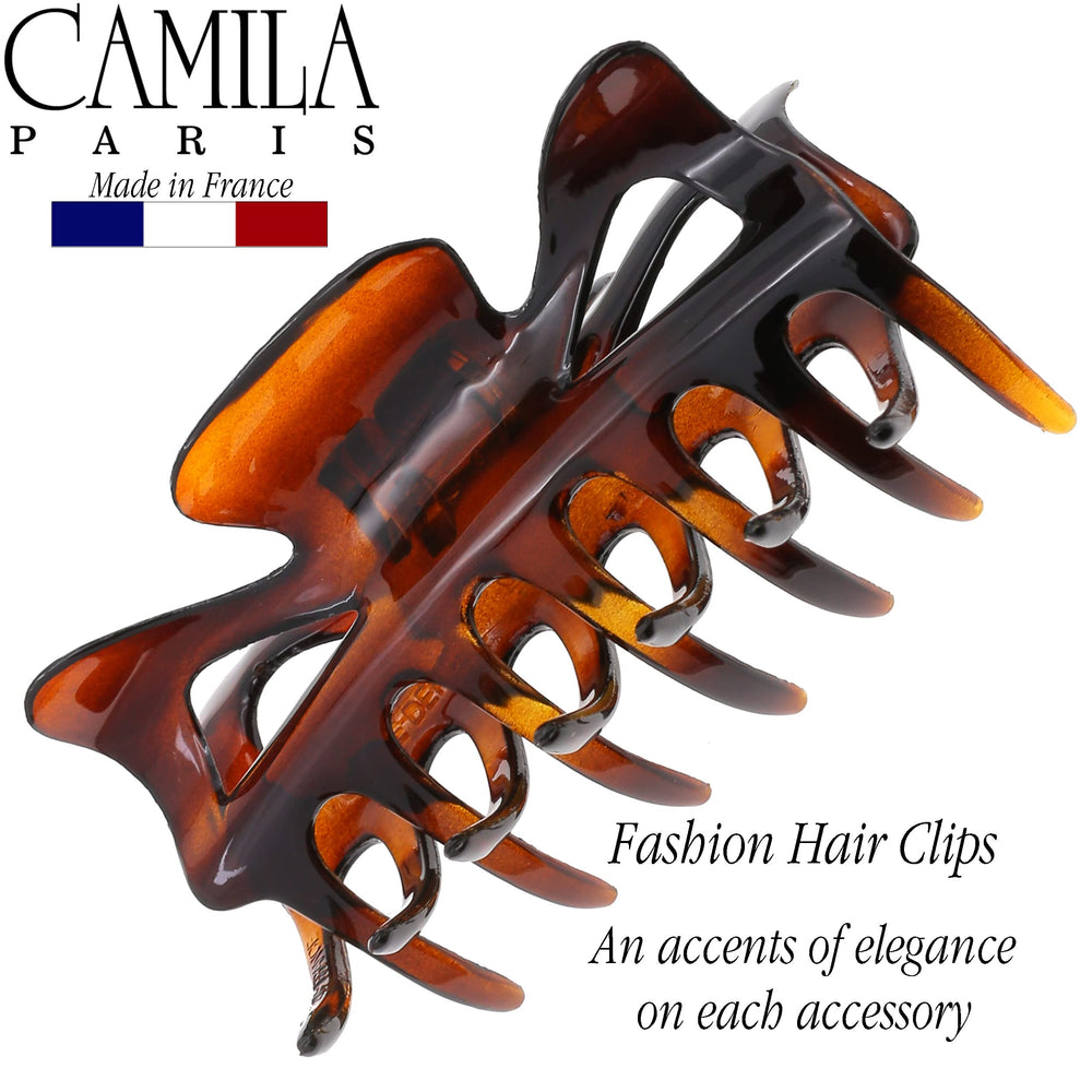 Camila Paris metal spring closeup showing durable mechanism for secure hold
