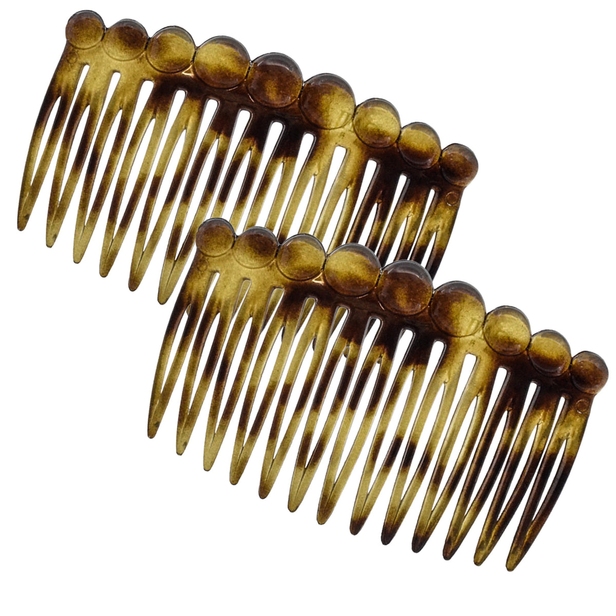 Camila Paris front view of paired combs showing brand and elegant packaging benefit