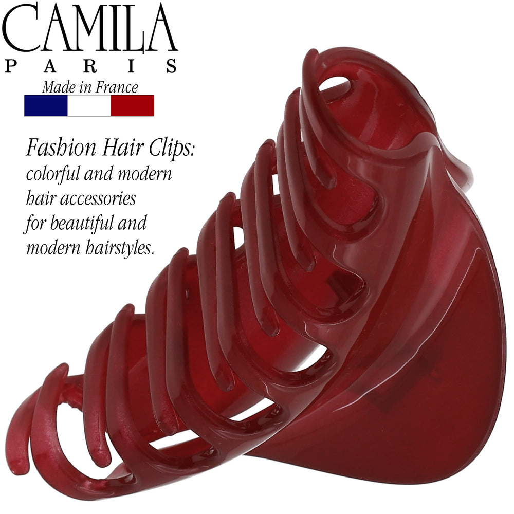 Camila Paris securing half-up style on straight hair with no slip