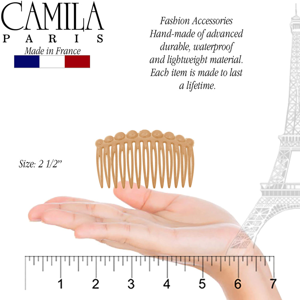 Camila Paris comb in bun chignon, tidy styling and secure finish