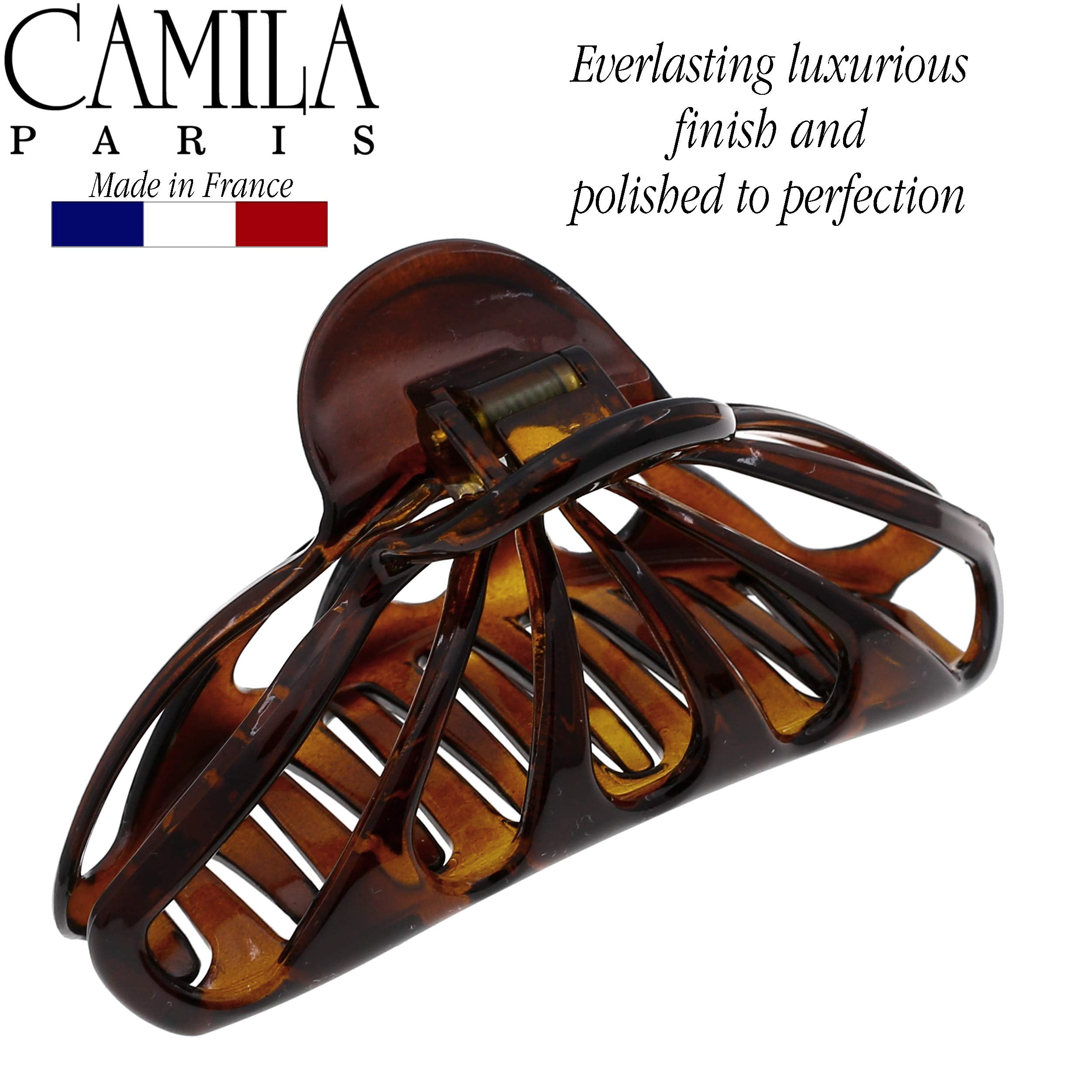 Camila Paris half-up style on wavy hair, fast no-fuss everyday styling