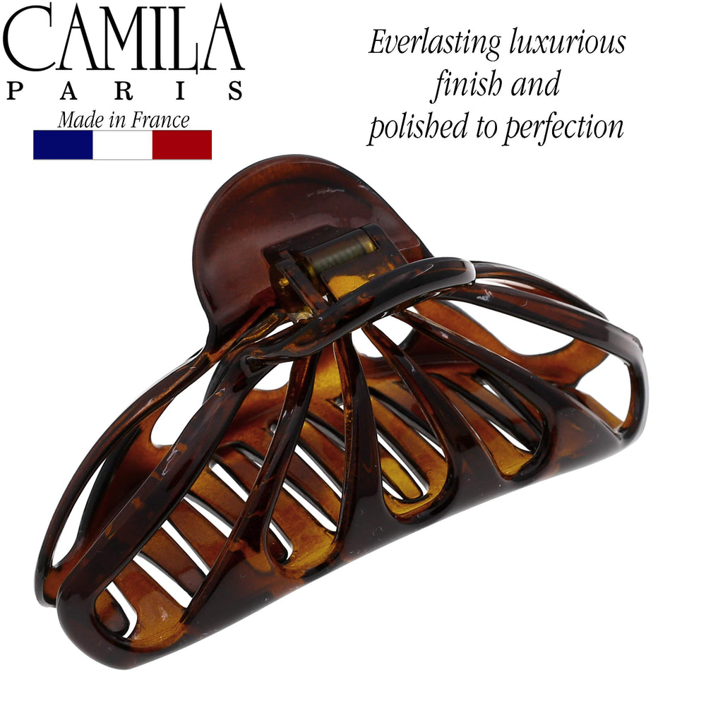 Camila Paris half-up style on wavy hair, fast no-fuss everyday styling