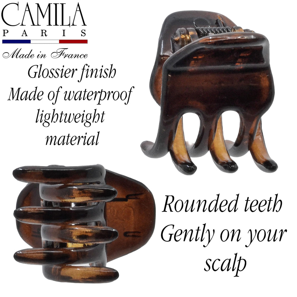 Camila Paris side profile demonstrating clip curve and comfortable hold benefit