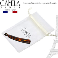 Camila Paris NV133 used in half-up hairstyle for quick polished styling