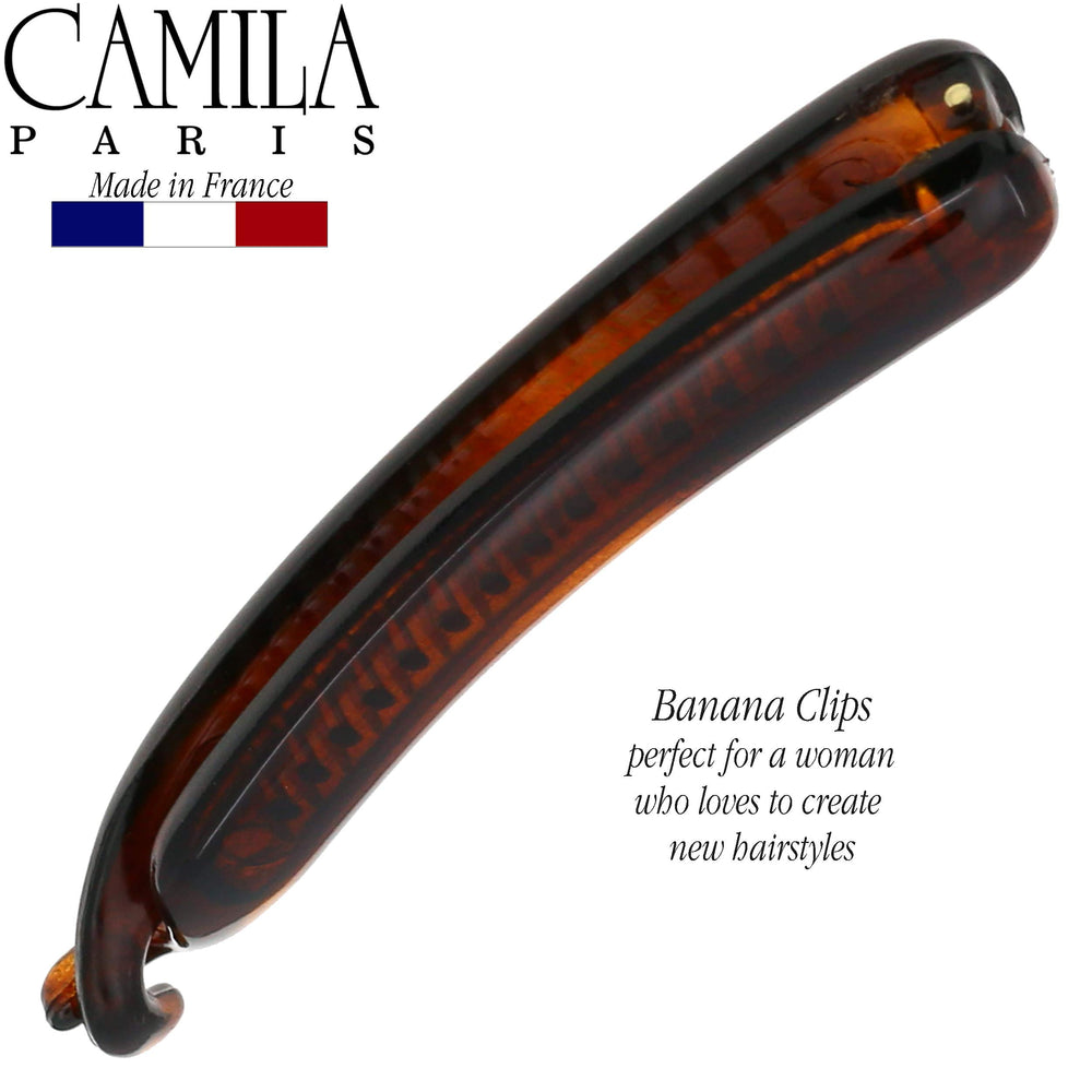 Camila Paris NV133 glossy polished finish detail for reduced hair friction