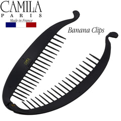Camila Paris NV135 securing thick dark hair demonstrating reliable grip