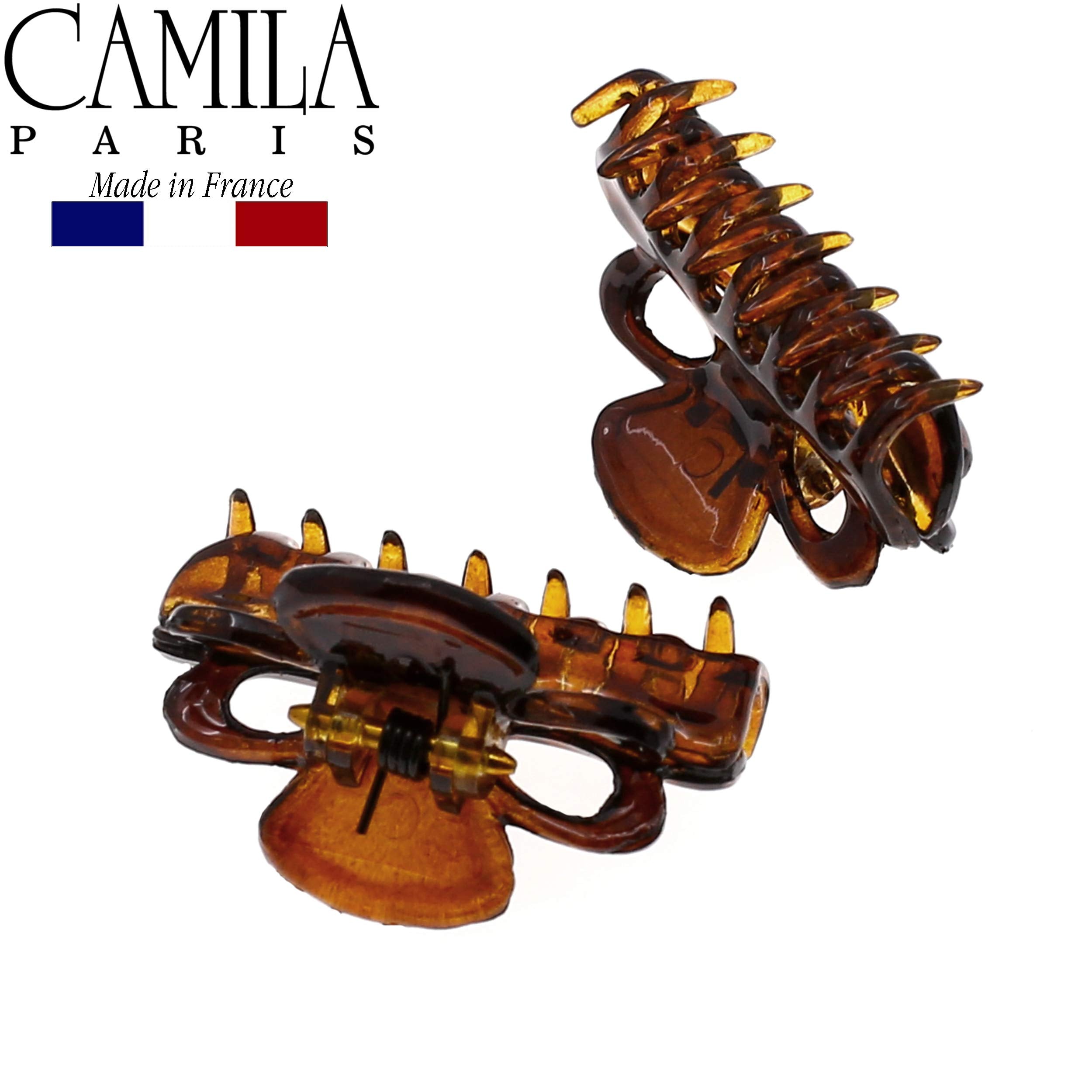Camila Paris clipped in model hair showcasing tidy half-up style and secure hold