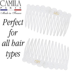 Camila Paris paired combs laid out showing set configuration for versatile styling