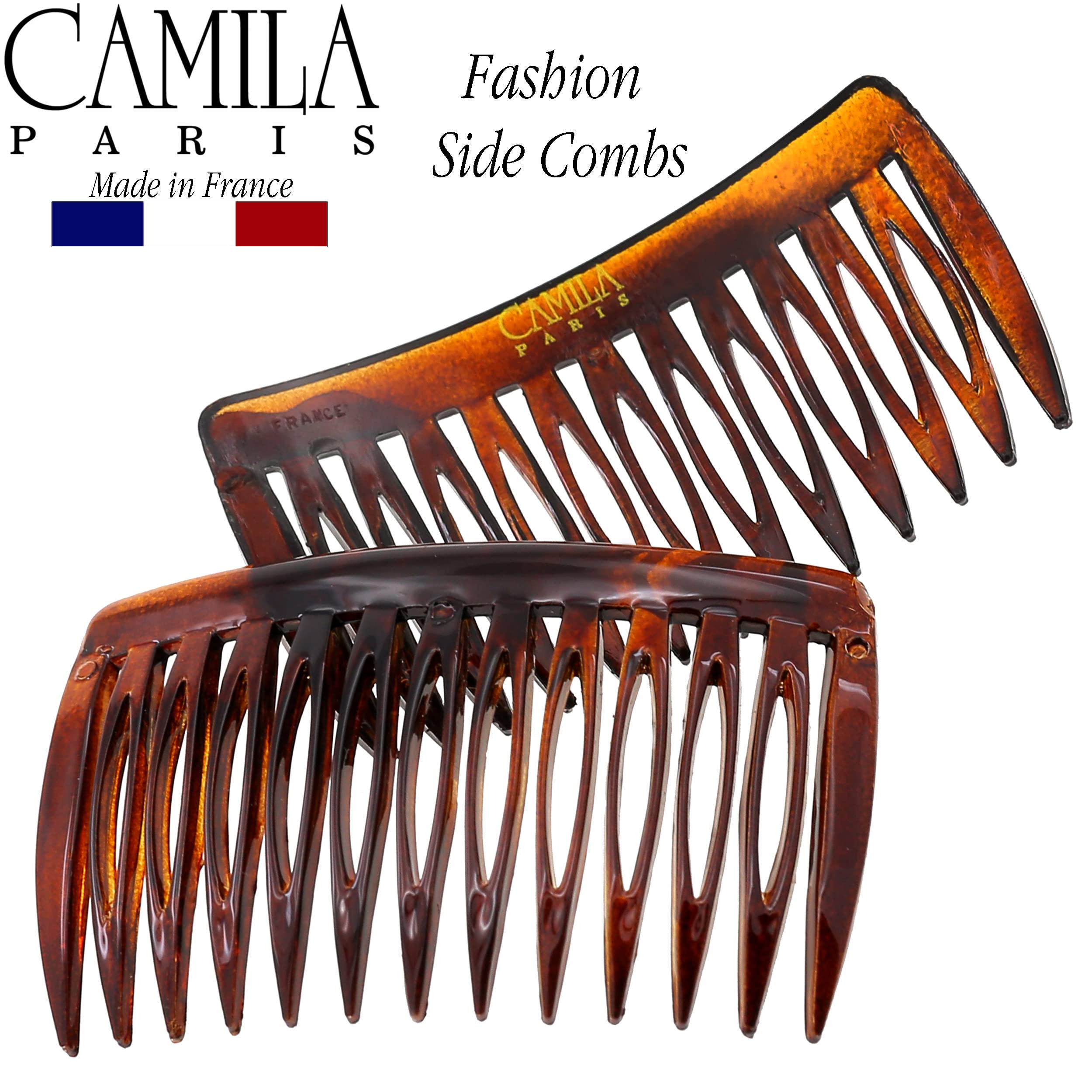 Camila Paris comb next to coin showing scale and compact portability