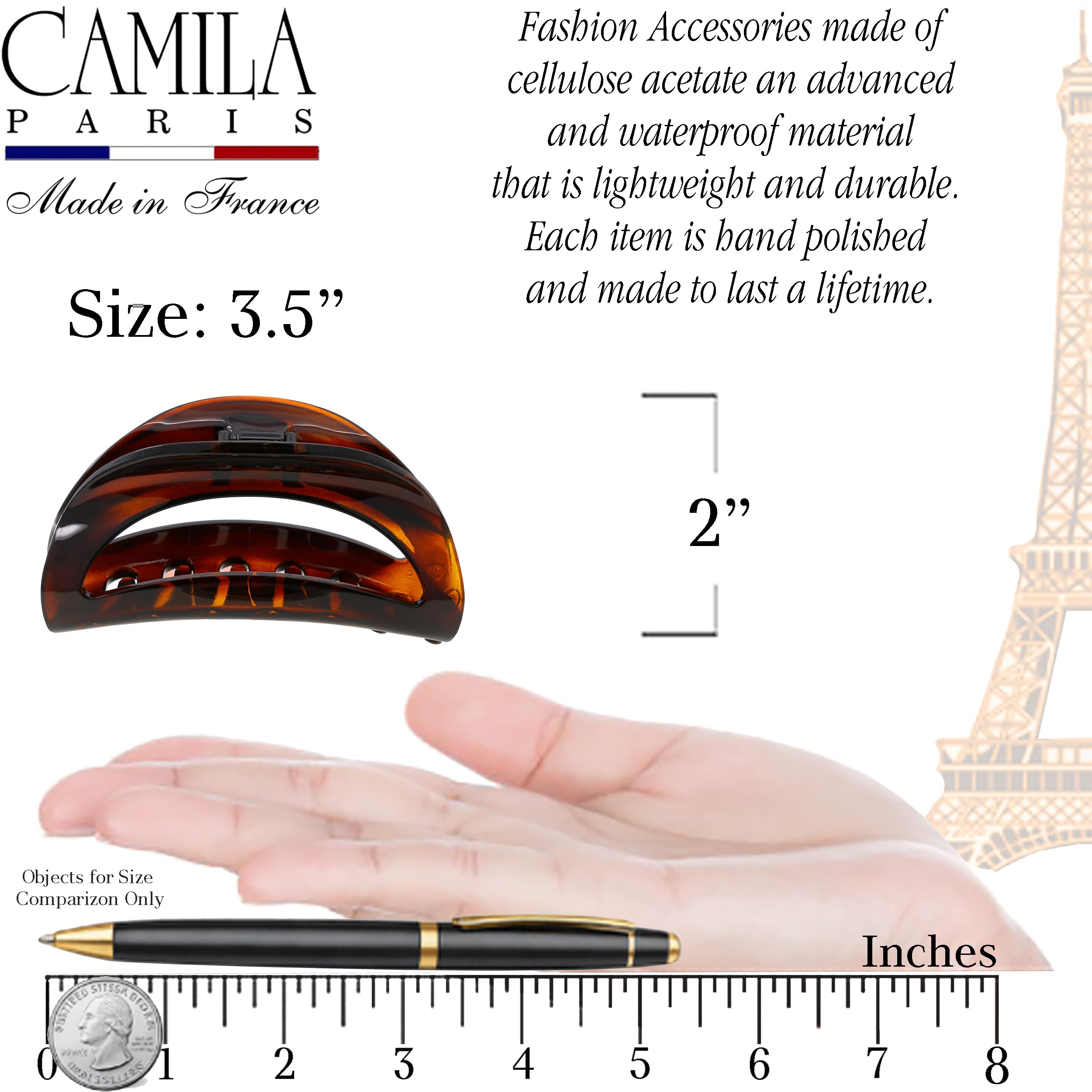 Camila Paris metal spring and hinge for durable performance