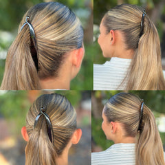 Camila close-up of tortoise pattern highlighting rich glossy color