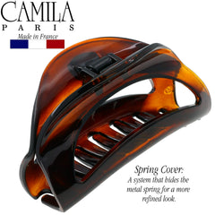 Camila Paris tortoise shell pattern highlighting rich color contrast