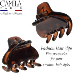 Camila Paris close-up of tortoise acetate texture highlighting smooth snag-free finish