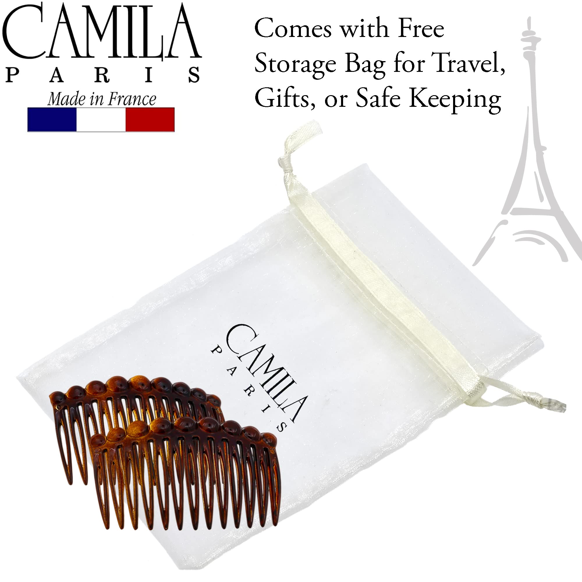 Camila Paris worn in a side twist giving a polished look for events benefit