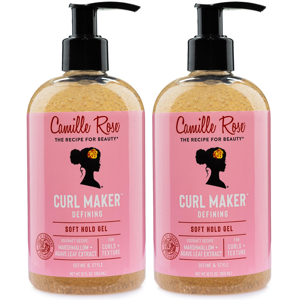 Camille Rose front packaging showing two 12 fl oz jars and product name, highlighting value