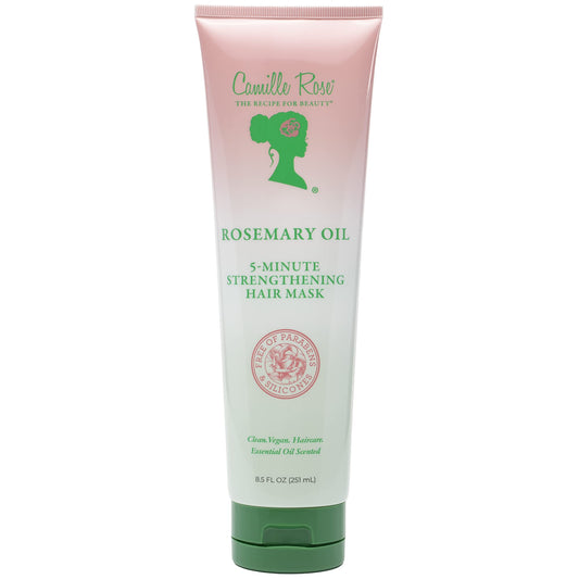 Camille Rose front jar showing rosemary oil mask for quick strength