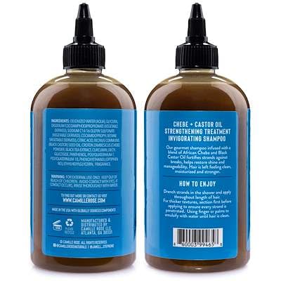 Camille Rose shampoo lather close-up highlighting creamy texture and gentle cleanse