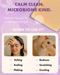 Candida Freedom soap lather on hands showing gentle foaming and easy rinsing benefit
