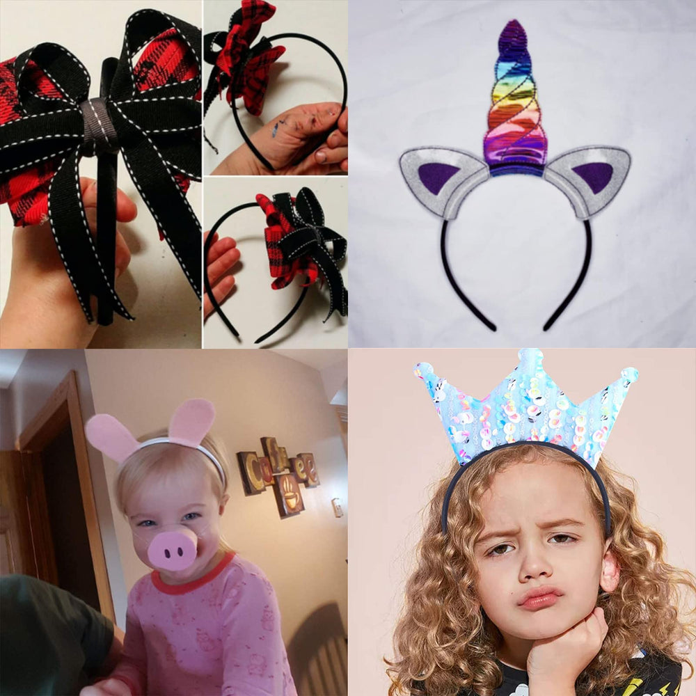 Candygirl teen wearing headband, slim profile looks stylish