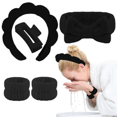 Canitor flat lay of headbands wristbands and clips showing complete set