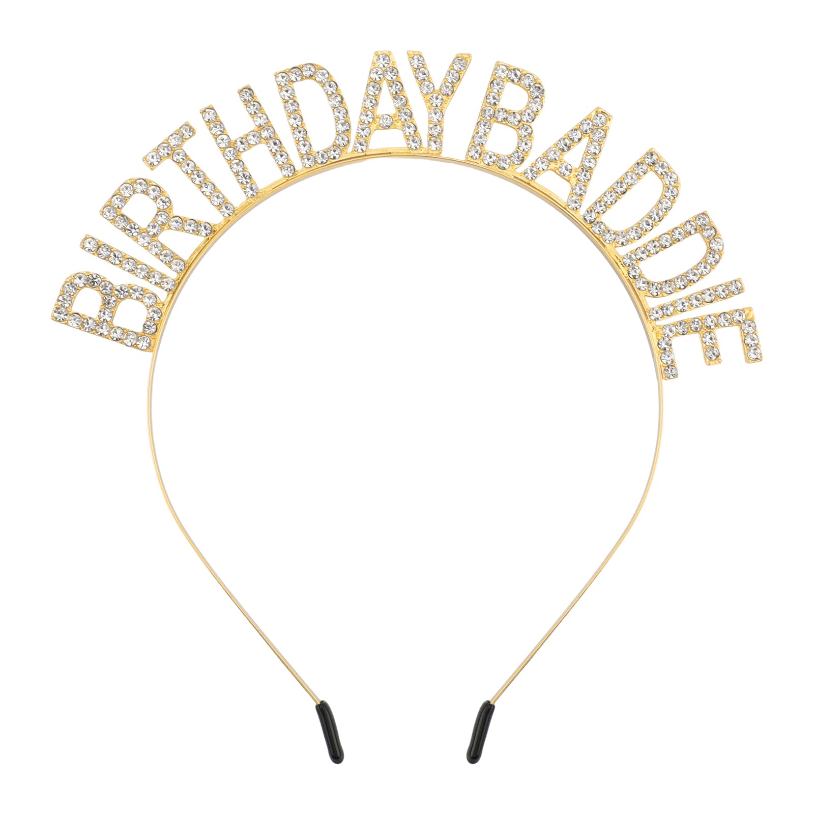 Canitor front view of Birthday Baddie crown showing full design and party-ready glow
