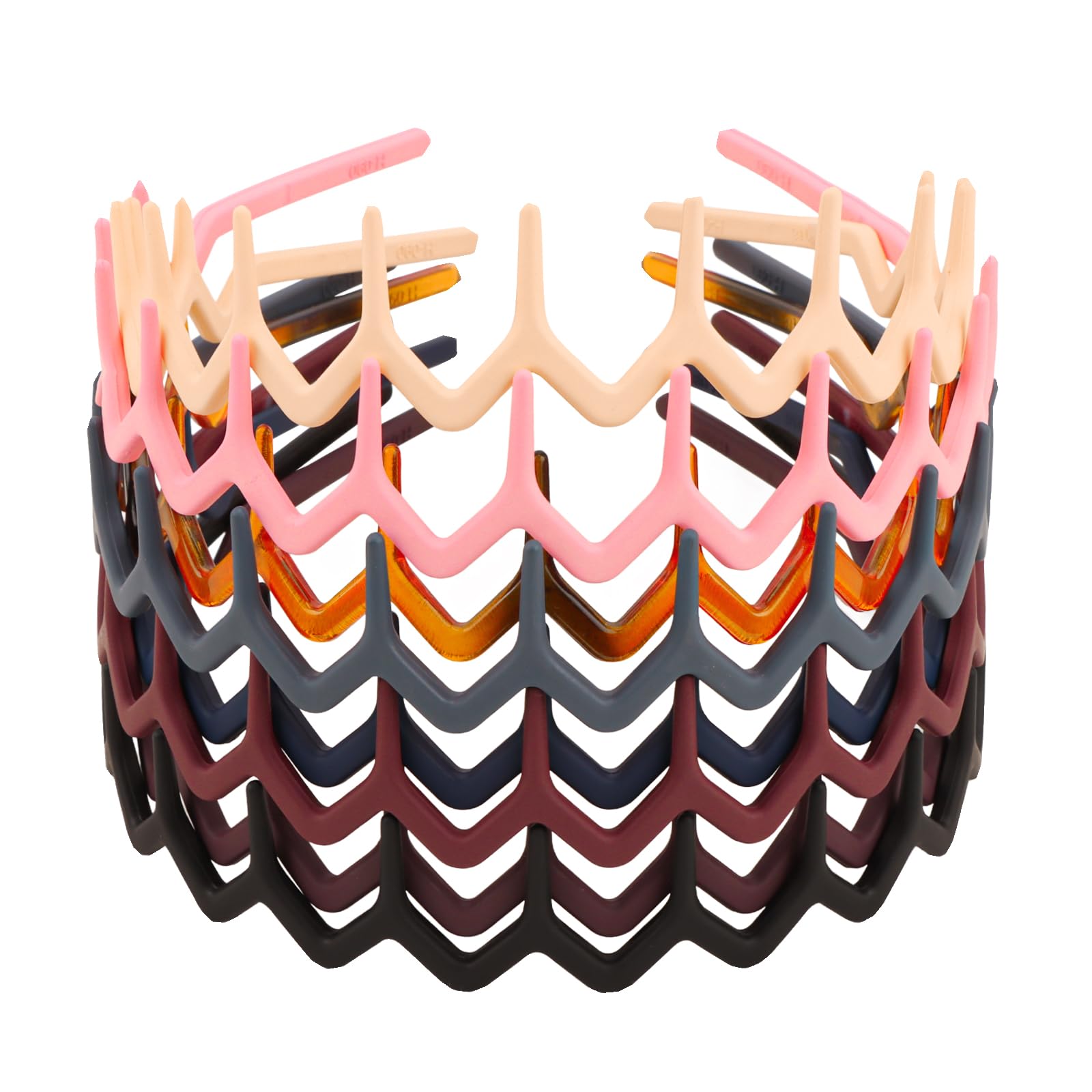 Canitor front view of eight colorful headbands showing variety and convenience