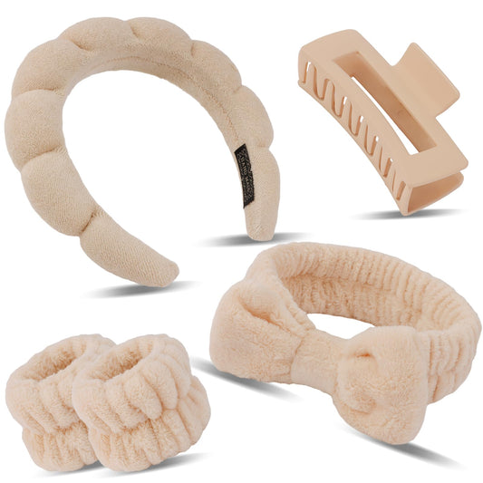 Canitor front packaging showing full spa headband set and benefits