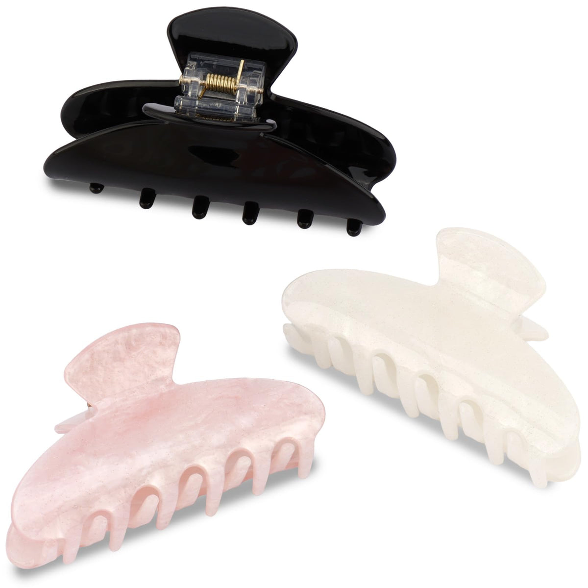 Canitor front packaging showing trio of black pink white clips and benefits