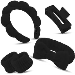 Canitor front view of black spa set showing complete kit and convenience
