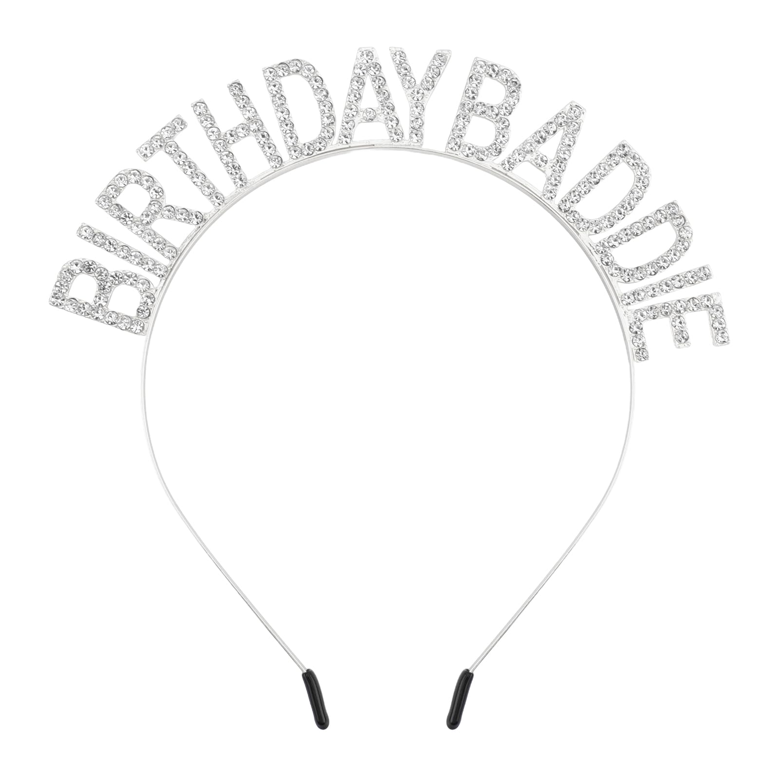 Canitor front view of tiara headband adds instant birthday glamour