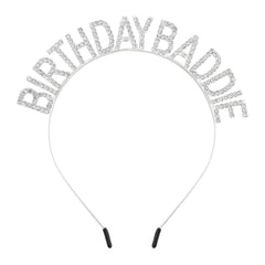 Canitor front view of tiara headband adds instant birthday glamour