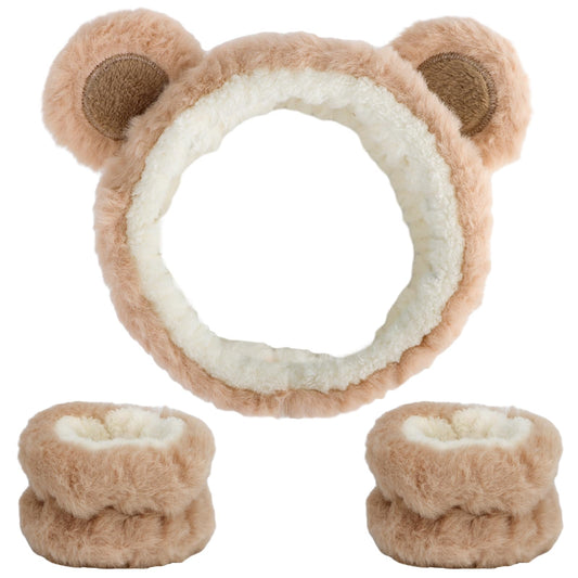 Canitor headband front view showing bear ears and cozy fit for neat hair