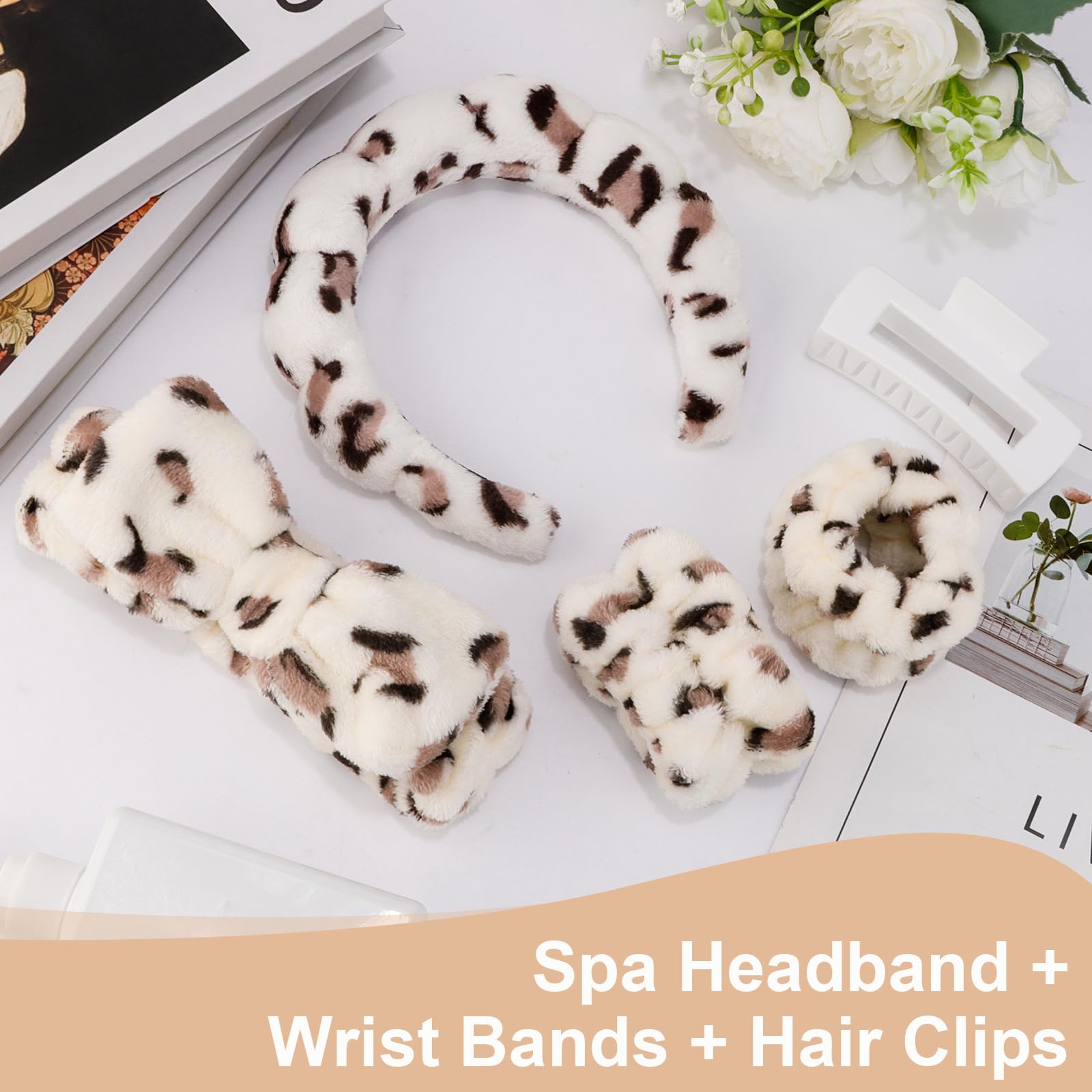 Canitor headband in use at sink keeping hair back benefit