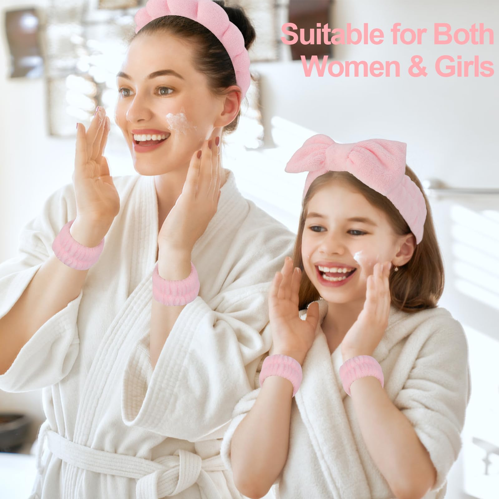 Canitor in bathroom routine stage showing hair kept away for skincare efficiency