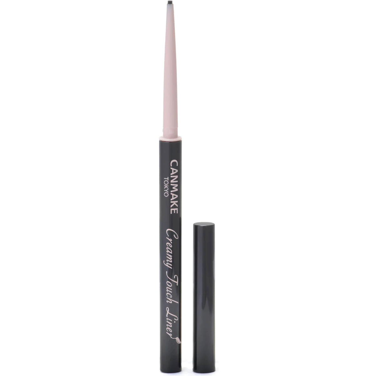 CANMAKE slim eyeliner front packaging shows product and shade for easy identification and convenience