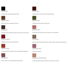 CANMAKE eye swatch on lid and lashes demonstrating Darjeeling Pink wearable color