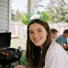 CANMIL headband worn by child at party, shows playful festive appeal