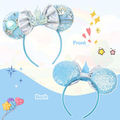 CANMIL child wearing headband at park, playful look for photos