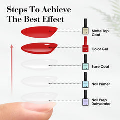 CANNI before and after matte effect on nails, shows transformation and finish longevity