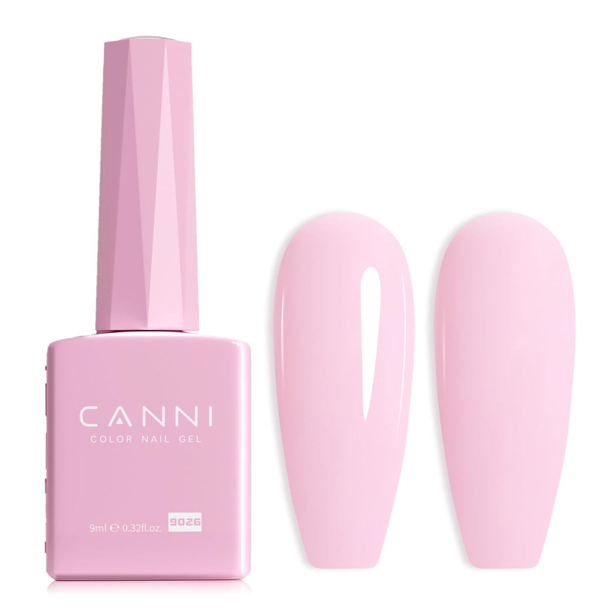CANNI bottle front view showing pastel yellow shade and accurate color preview